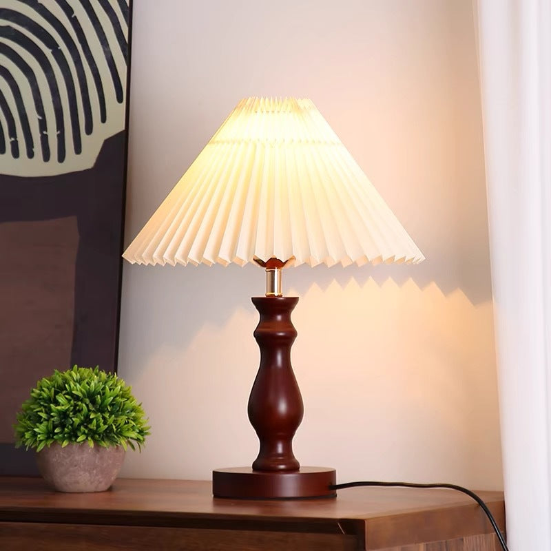 Contemporary Pleated Shade Table Lamp