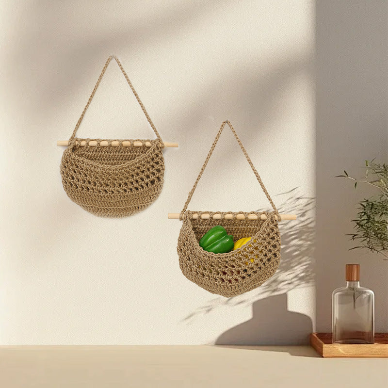 Hanging Crochet Storage Baskets Acalora