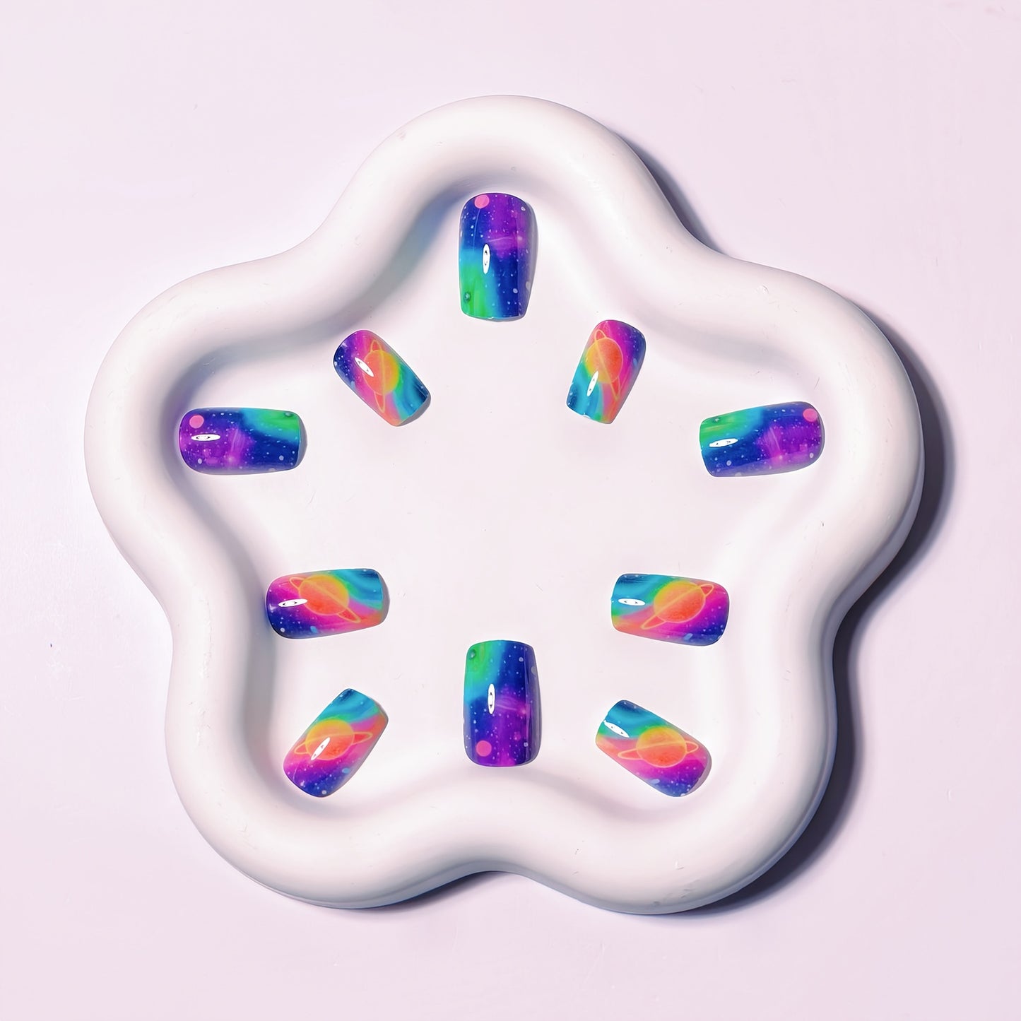 Celestial Space-Inspired Nail Art Acalora