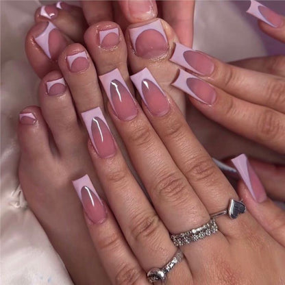 Artistic Floral Press-On Nail Art Acalora