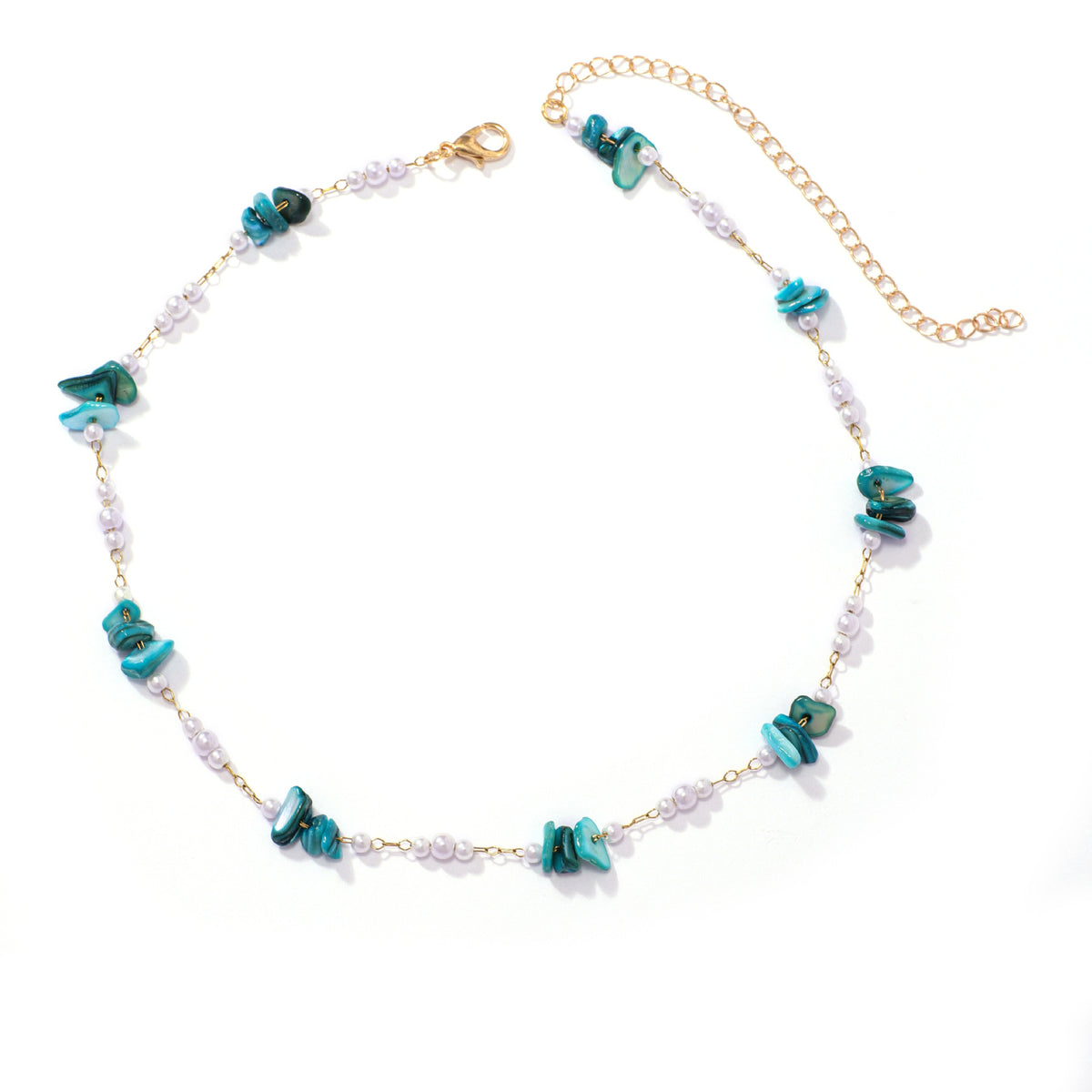 Elegant Floral Beaded Necklace Acalora