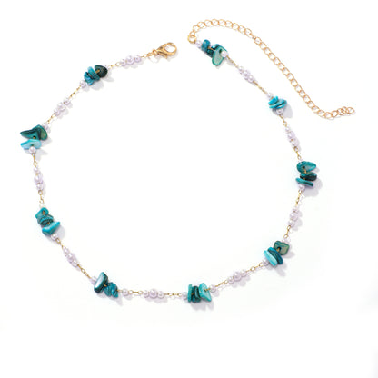 Elegant Floral Beaded Necklace Acalora