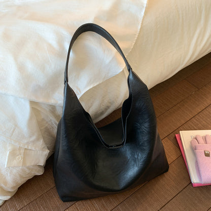 Sleek Soft Leather Hobo Bag Acalora