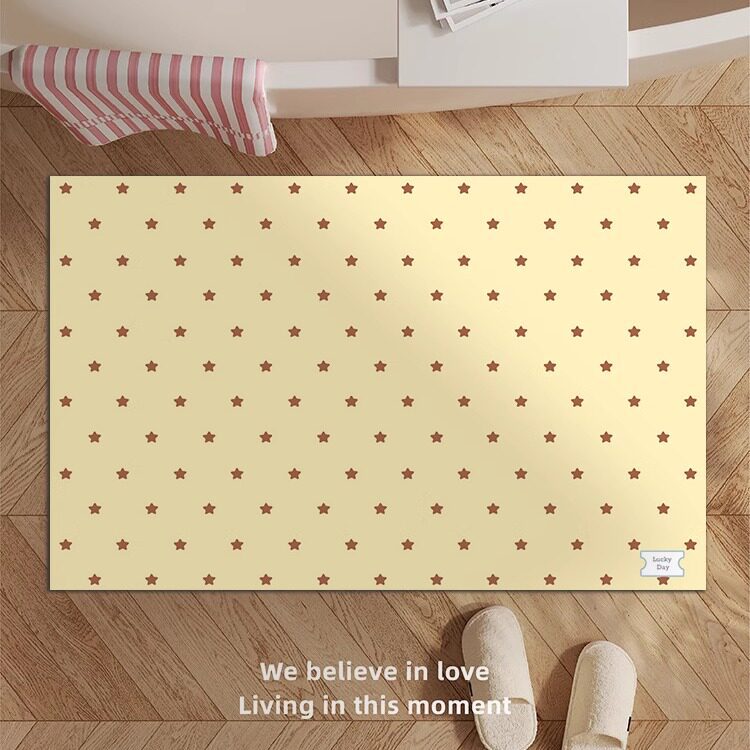 Decorative Star-patterned Bath Mat