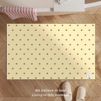 Decorative Star-patterned Bath Mat