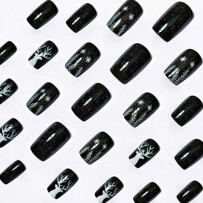 Festive Winter-Themed Nail Art Acalora