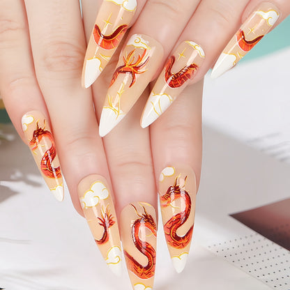 Dragon Design Art Nails Acalora