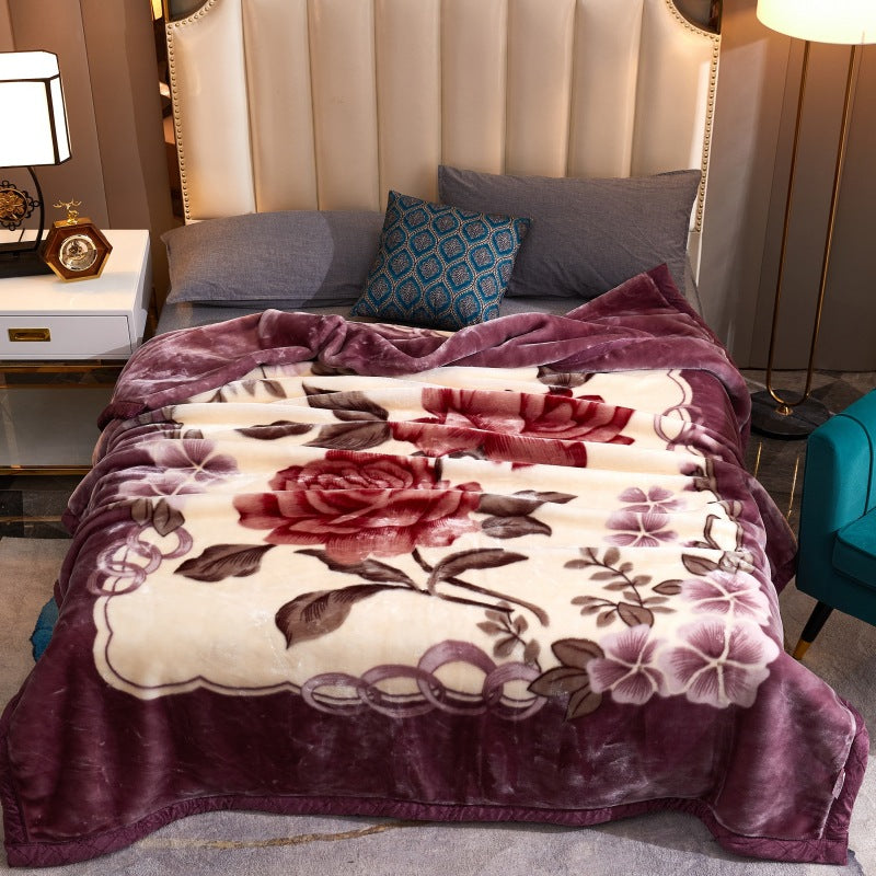 Decorative Fleece Throw Blanket