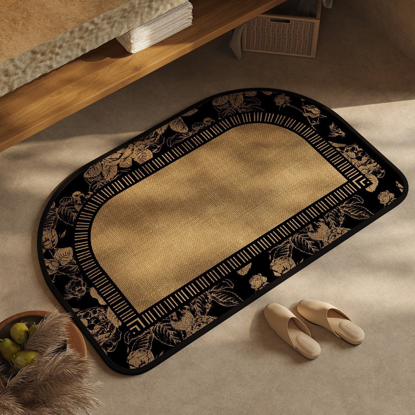 Chic Geometric Design Bath Mat
