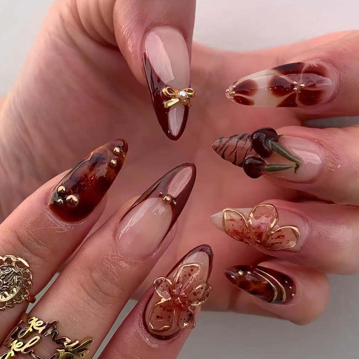 Decorative 3D Nail Art Extensions Acalora