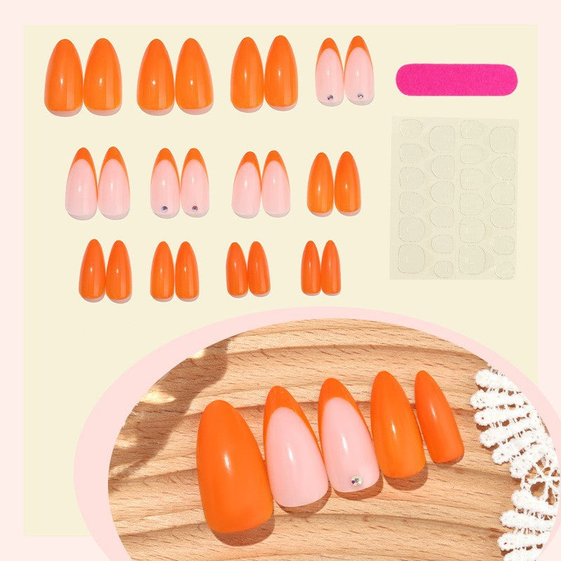 Elegant Press-On Nail Set with Mixed Designs Acalora