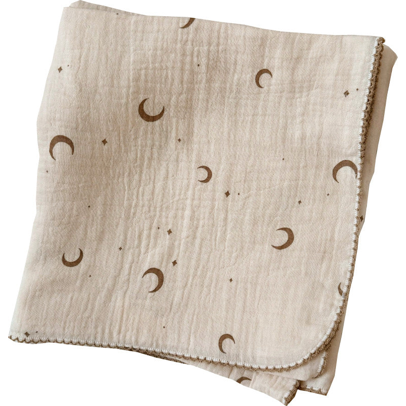 Women's Cozy Cotton Blanket with Floral Design Skanto