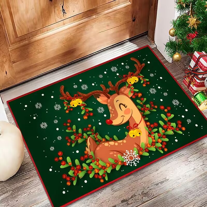 Festive Holiday Door Mat