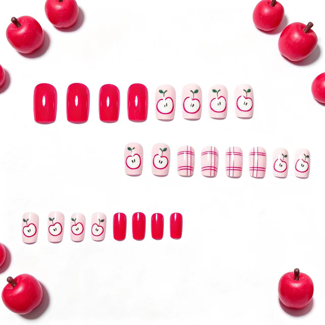 Creative Apple-Themed Nail Art Acalora 1788155498