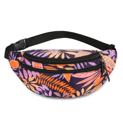 Floral Print Utility Fanny Pack Acalora