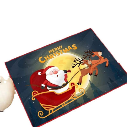 Festive Holiday Door Mat