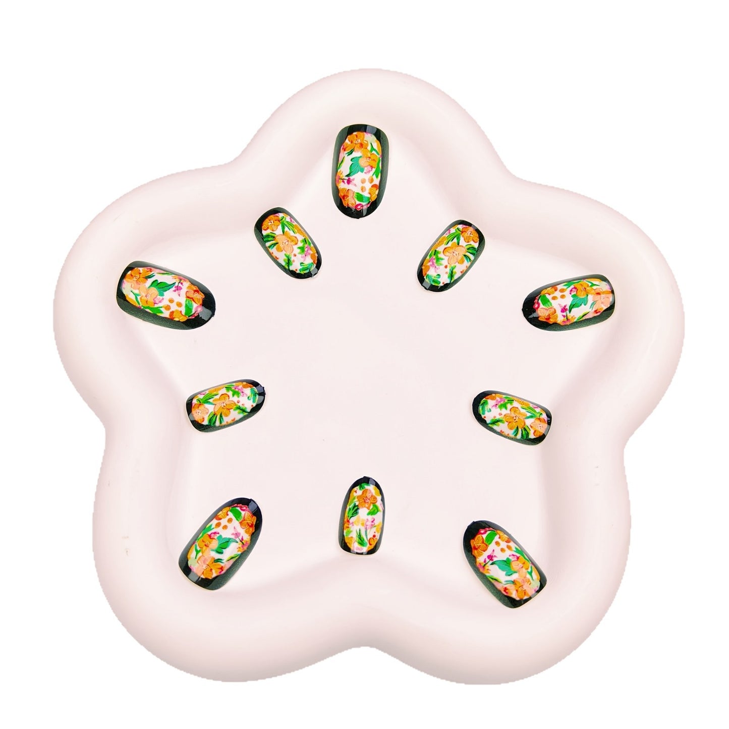 3D Floral Design Nail Art Acalora