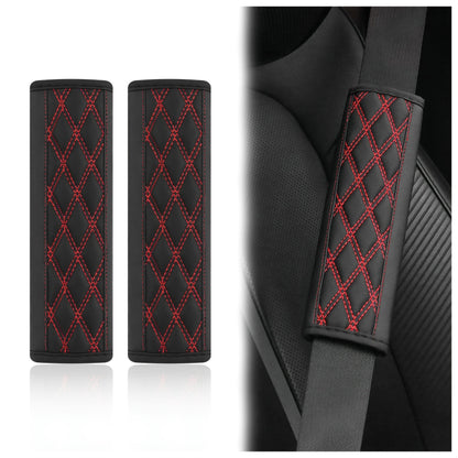 Quilted PU Leather Seat Belt Shoulder Pads Bowlift