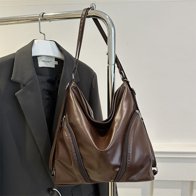 Chic Faux Leather Hobo Bag Acalora