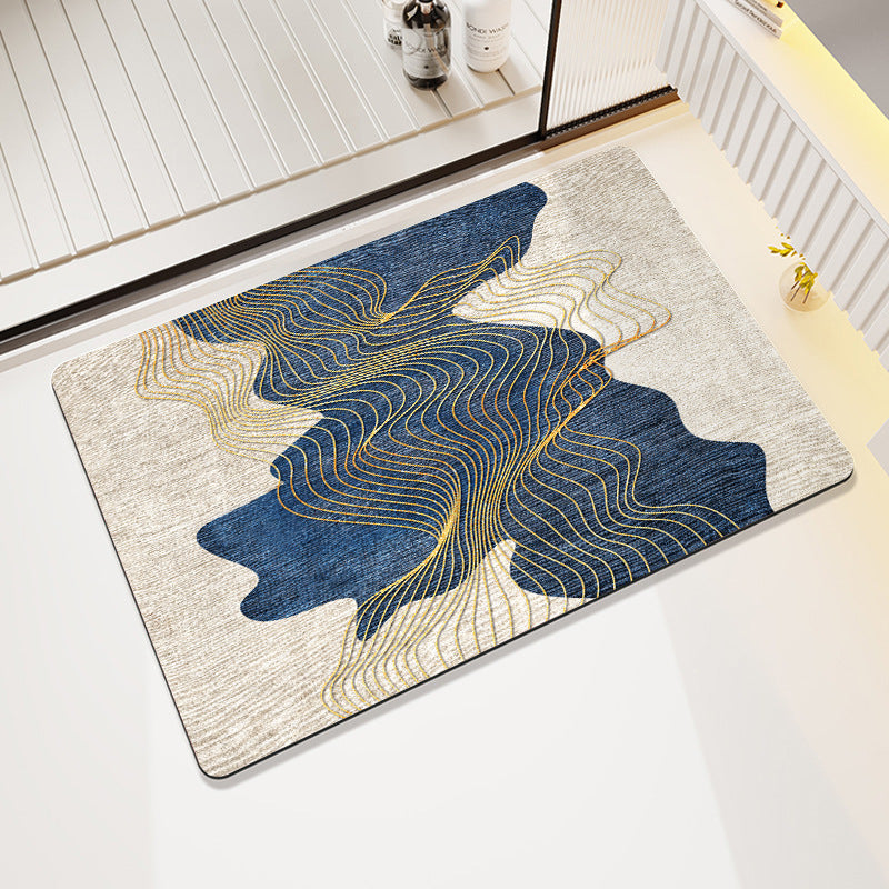 Floral Print Bath Mat Acalora