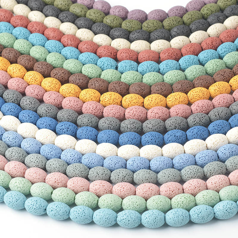 Lava Stone Bead Necklace Acalora