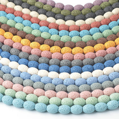 Lava Stone Bead Necklace Acalora