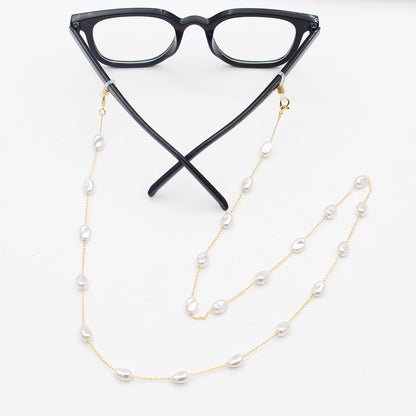 Pearl-Accented Eyewear Chain Acalora