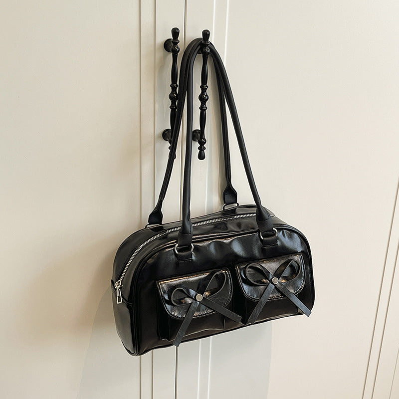Stylish Multifunctional Handbag with Bow Detail Acalora