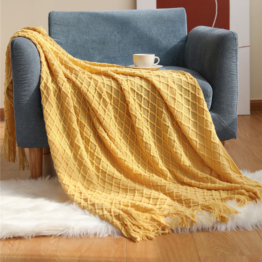 Unisex Cozy Knit Throw Blanket
