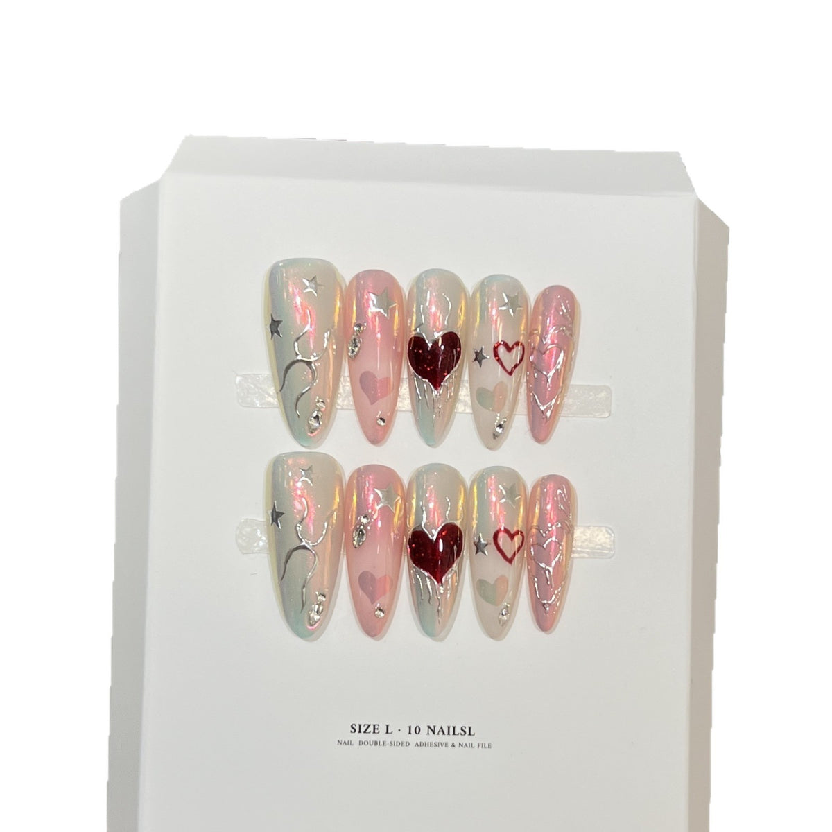 Elegant Decorative Stiletto Press-On Nail Art Set Acalora