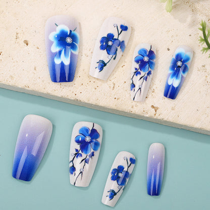 Artificial nails with floral accents Acalora