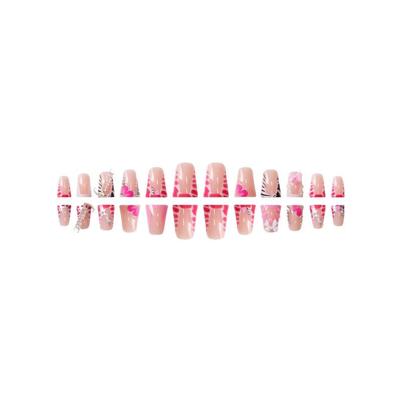 Floral Design Press-On Nail Set Acalora