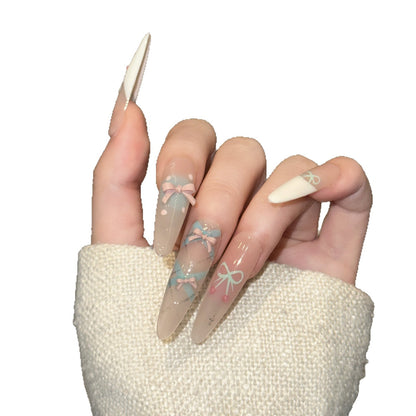 Elaborate Decorative Press-On Nail Art Set Acalora