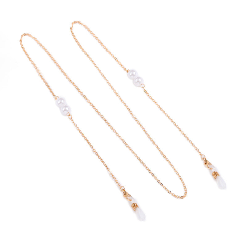 Elegant Eyewear Chain with Pearl Accents Acalora