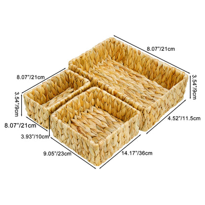 Multi-Compartment Woven Storage Organizer Acalora