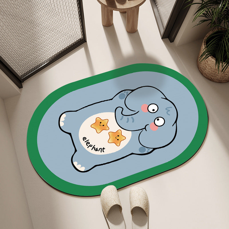 Cute Cartoon Dog Bath Mat Acalora