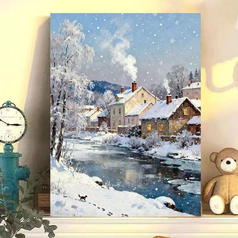 Winter Wonderland Landscape Canvas Art