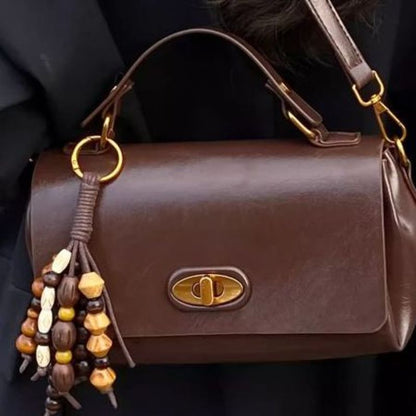 Vintage-Inspired Structured Satchel Acalora