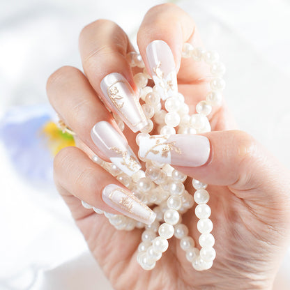 Floral Design Press-On Nail Set Acalora