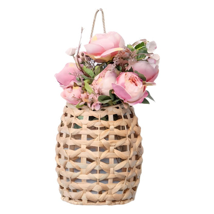 Decorative flower basket with handle Acalora