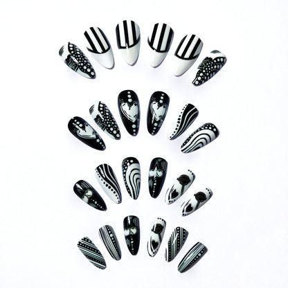 Artistic Pointed Nail Art Acalora