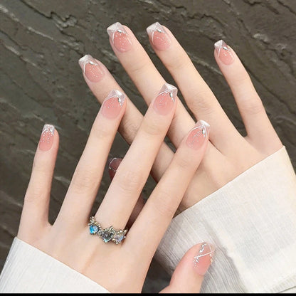 Artificial Nail Set with Glitter Accents Acalora