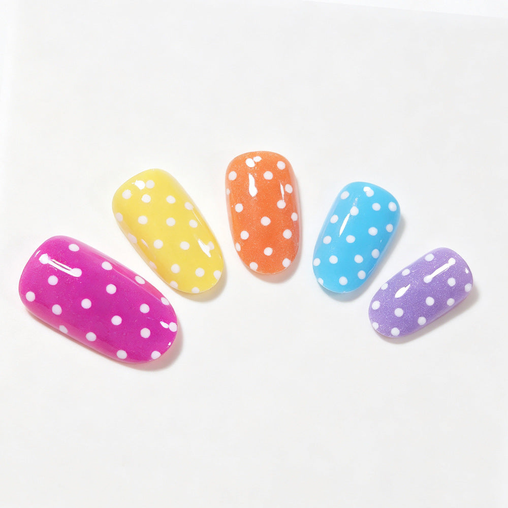 Playful Polka Dot Nail Wraps Acalora