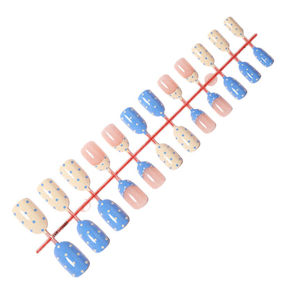 Fun Polka Dot Press-On Nail Set Acalora
