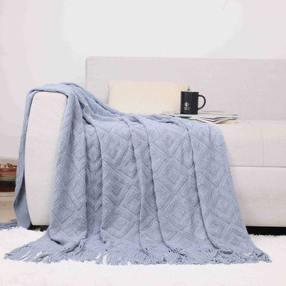 Cozy Knit Throw Blanket