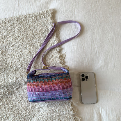Textured Handwoven Mini Crossbody Bag Acalora