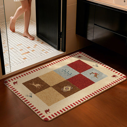 Decorative Star-patterned Bath Mat