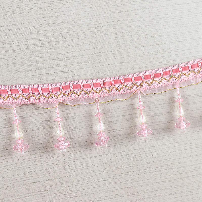 Decorative lace trim with pearls Acalora