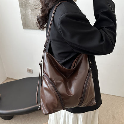 Chic Faux Leather Hobo Bag Acalora