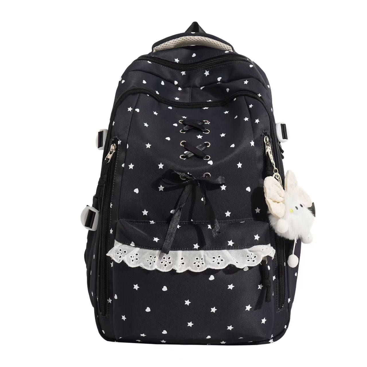 Lace-Up Detail School Backpack Bowlift
